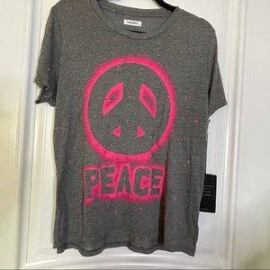 NWT Lauren Moshi Designer Capri Airbrush Peace Top